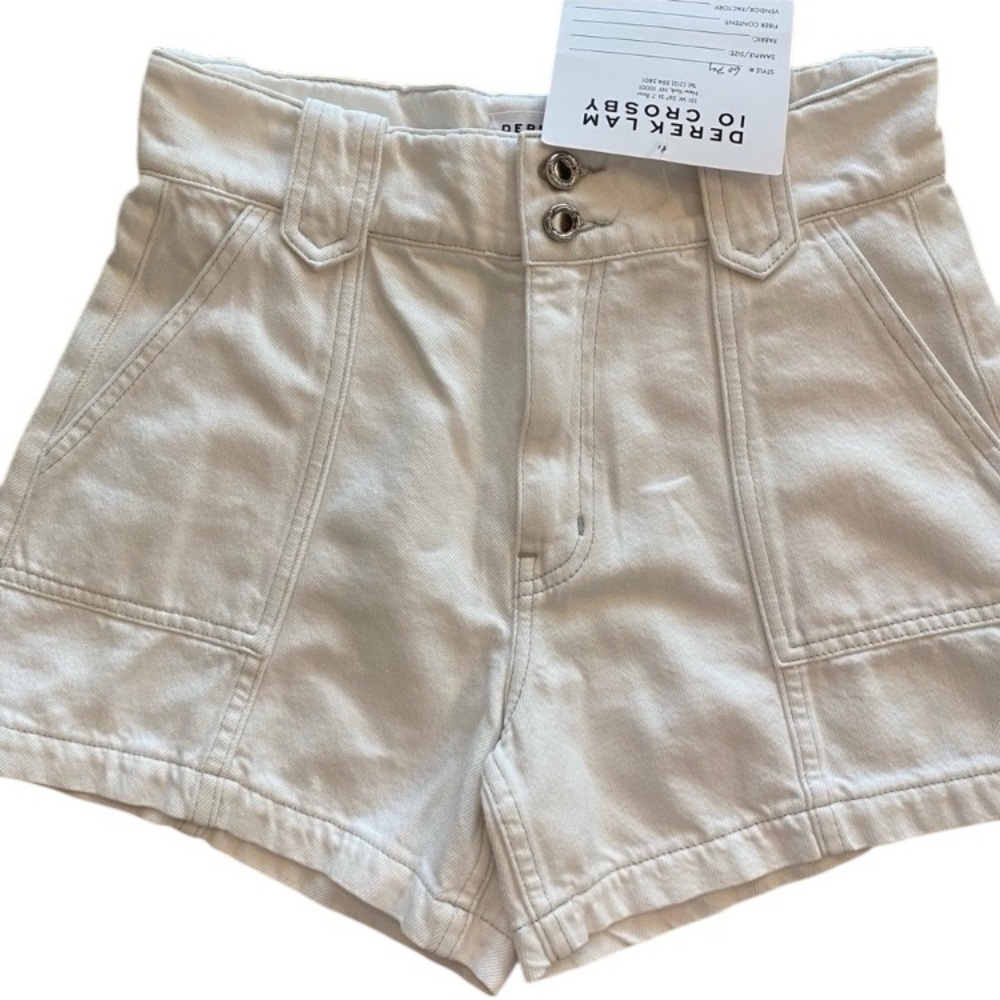 Derek Lam 10 Crosby Women's White Shorts New size 27 cotton